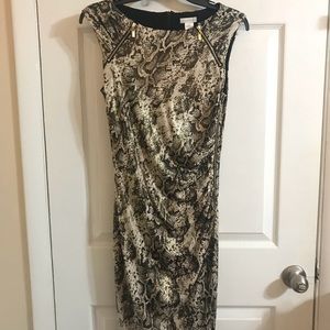 Cache gold zipper snake pattern small